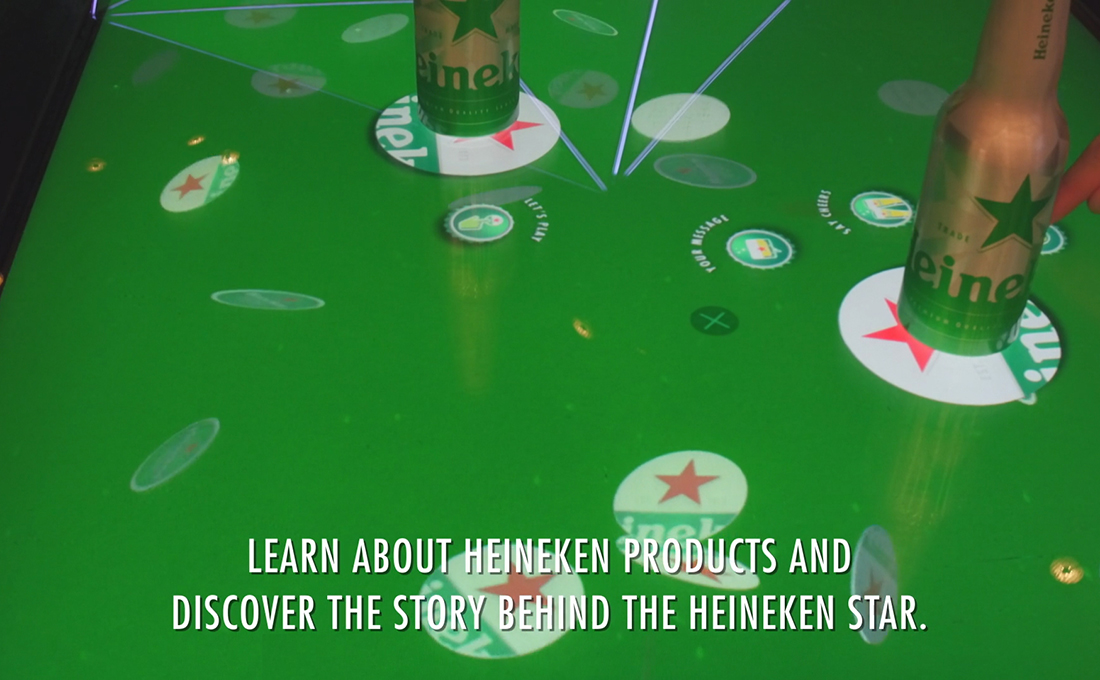 Heineken interactive menu 3