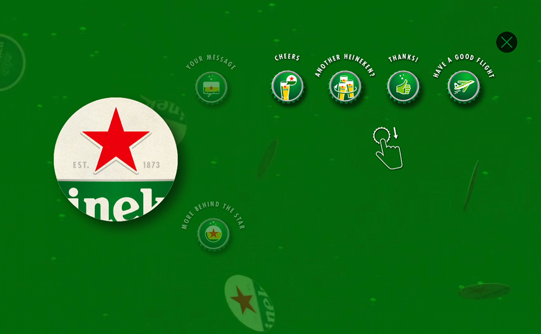 Heineken interactive menu 5