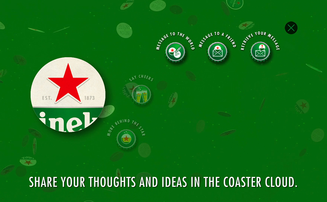 Heineken interactive menu 6