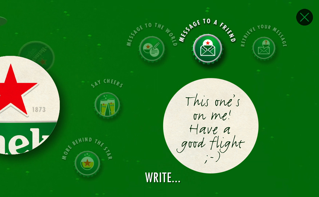 Heineken interactive menu 7