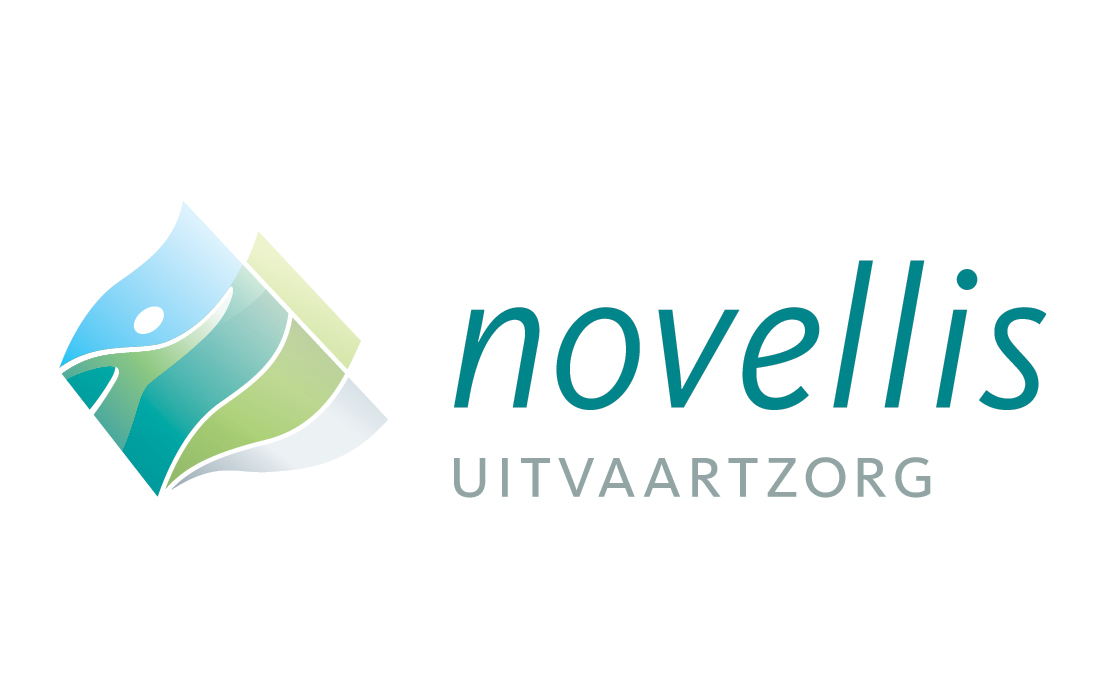Logo van Novellis verbeeldt het afscheid van iemands leven