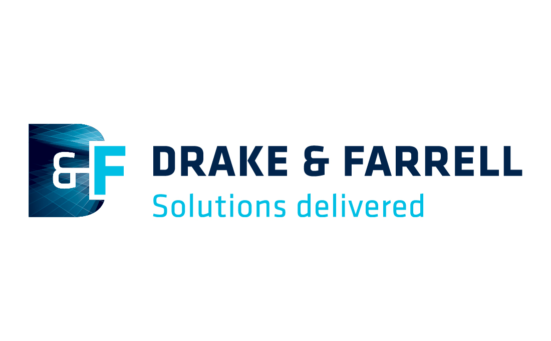 Nieuwe Drake & Farrell logo met pay-off