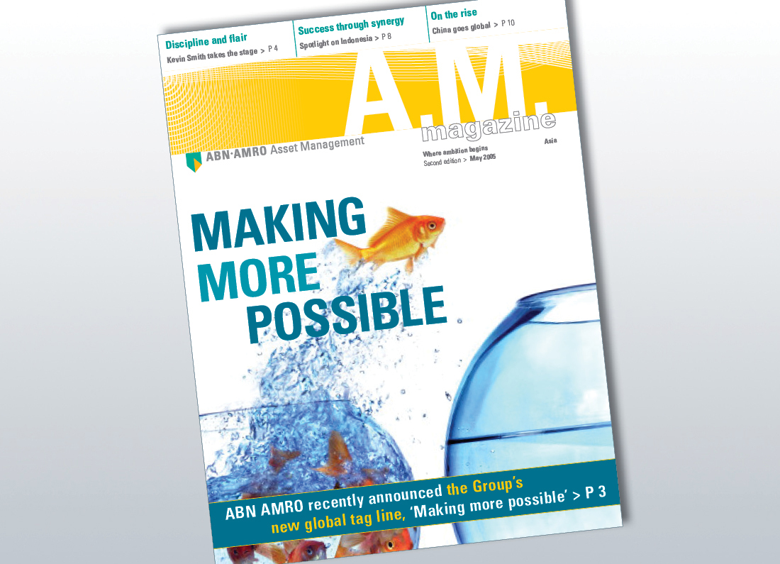 Omslag AM-magazine intern blad binnen Private Clients en Asset Management